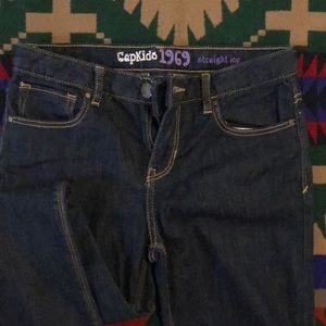 Girls size 12 Gap straight leg jeans dark wash 💙